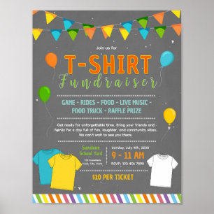Bearbeitbares T-Shirts-Wettbewerb-Fundraiser-Flyer Poster