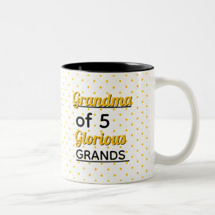 Bearbeite die Zahl! Mach sie zu deiner eigenen bes Zweifarbige Tasse