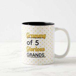 Bearbeite die Zahl! Mach sie zu deiner ganz besond Zweifarbige Tasse
