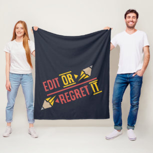 Bearbeite es oder bereue es Englischlehrer Fleecedecke