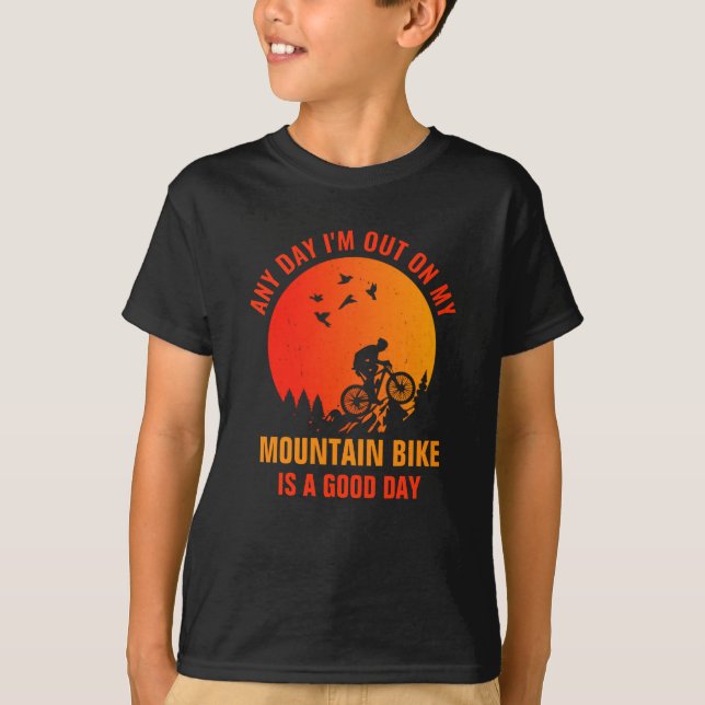 Bearbeiten ALLER Text hinzufügen Name Mountain Bik T-Shirt (Vorderseite)