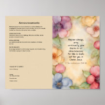 Bearbeiten, Church Bulletin herunterladen