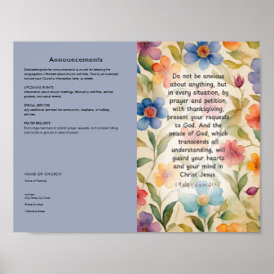 Bearbeiten, Church Bulletin herunterladen Poster