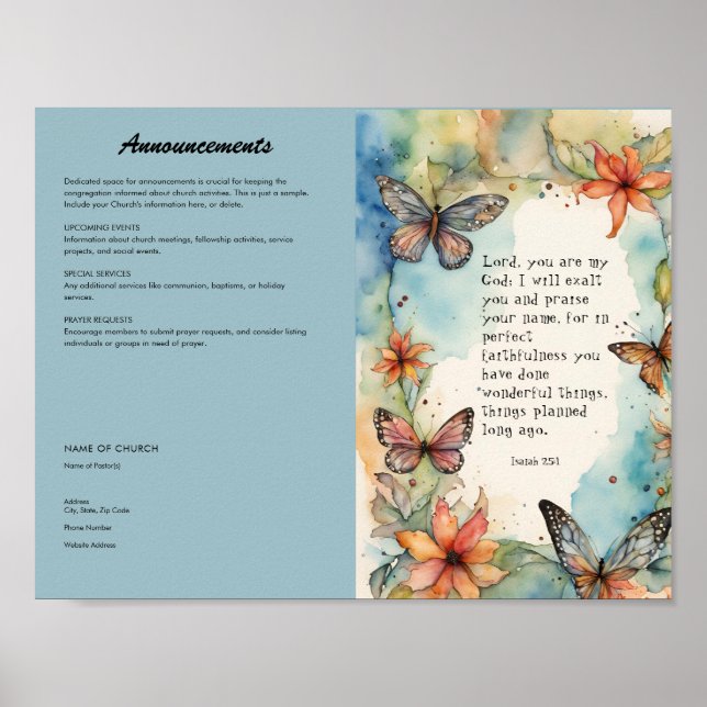 Bearbeiten, Church Bulletin Poster herunterladen (Vorne)