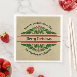 Bearbeiten des Namens Text passend Weihnachten 20x Serviette