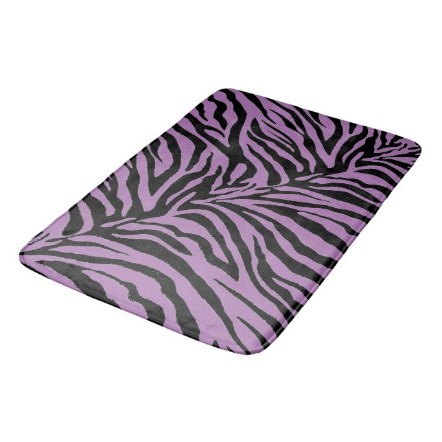 Bearbeiten/Hintergrundfarbe ändern Zebra Badematte (Schrägansicht)