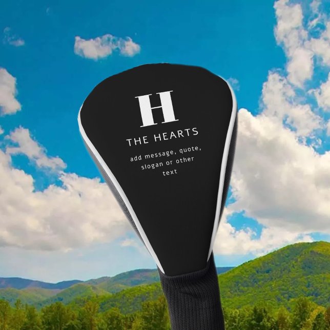 Bearbeiten moderner Name und Meldung für Monogramm Golf Headcover (Von Creator hochgeladen)