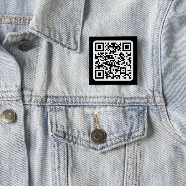 Bearbeiten moderner QR-Code | Schwarz-weiß oder fa Button (Beispiel)