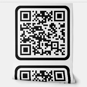 Bearbeiten moderner QR-Code   Schwarz-weiß oder fa Tapete