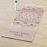 Bearbeiten Sie mit Ihrem benutzerdefinierten Texta Yogamatte<br><div class="desc">Schöne Mandala Yoga Matte in einem modernen Champagner Glitzer Design. Sie können den Text anpassen oder ganz entfernen. Namaste!</div>