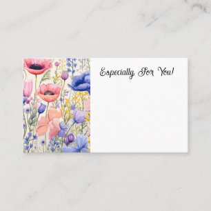 Bearbeiten von Blume-Popups Bouquet-Message-Karte Visitenkarte