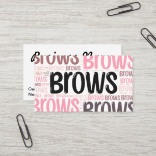 Bearbeiten von Brow Artist Template-Visitenkarte Visitenkarte