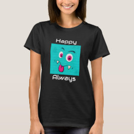 Bearbeiten von Cartoon-Gesichtsausdruck-T - Shirt