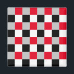 Bearbeiten von Prüfbrettmustern Magnet<br><div class="desc">Ein buntes bearbeitbares Schachbrett oder Gingham Muster. Klicken Sie zum Personalisieren auf Design bearbeiten und wählen Sie bis zu 4 Farben. Fühlen Sie sich frei fragen für Design-Hilfe.</div>