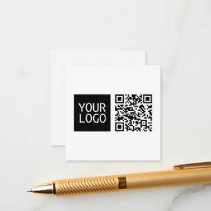 Bearbeiten von QR-Code und Ihr Firmenlogo oder -Im Begleitkarte