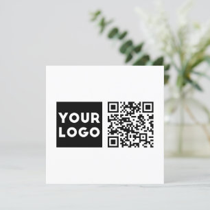 Bearbeiten von QR-Code und Ihr Firmenlogo oder -Im Dankeskarte