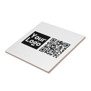 Bearbeiten von QR-Code und Ihr Firmenlogo oder -Im Fliese