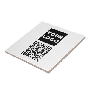 Bearbeiten von QR-Code und Ihr Firmenlogo oder -Im Fliese