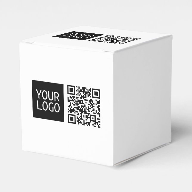 Bearbeiten von QR-Code und Ihr Firmenlogo oder -Im Geschenkschachtel (Vorderseite)