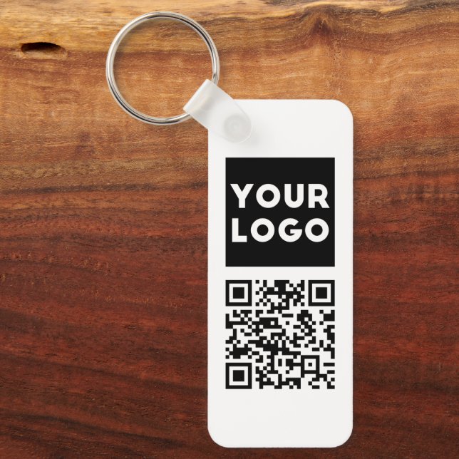 Bearbeiten von QR-Code und Ihr Firmenlogo oder -Im Schlüsselanhänger (Vorderseite)
