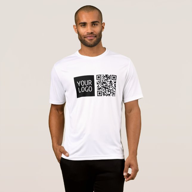 Bearbeiten von QR-Code und Ihr Firmenlogo oder -Im T-Shirt (Vorne ganz)