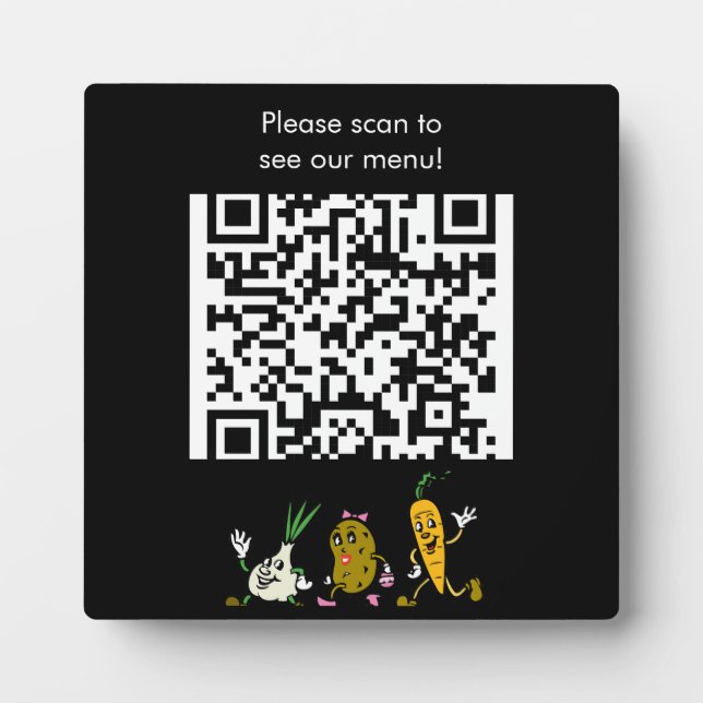 Bearbeiten von QR-Code und Logo-Menü Plaque Fotoplatte (Vorderseite)