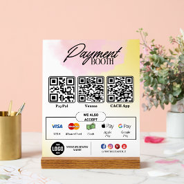 Bearbeiten von Scans zum Pay-Sign - QR-Code-Vorlag Acrylschild