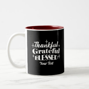 Bearbeiten von Sparkling-Erntedank-Quotierungen Zweifarbige Tasse
