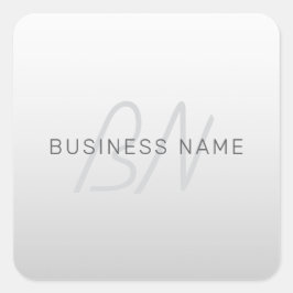 Bearbeiten von Text für Unternehmen, Gruß oder Nam Quadratischer Aufkleber