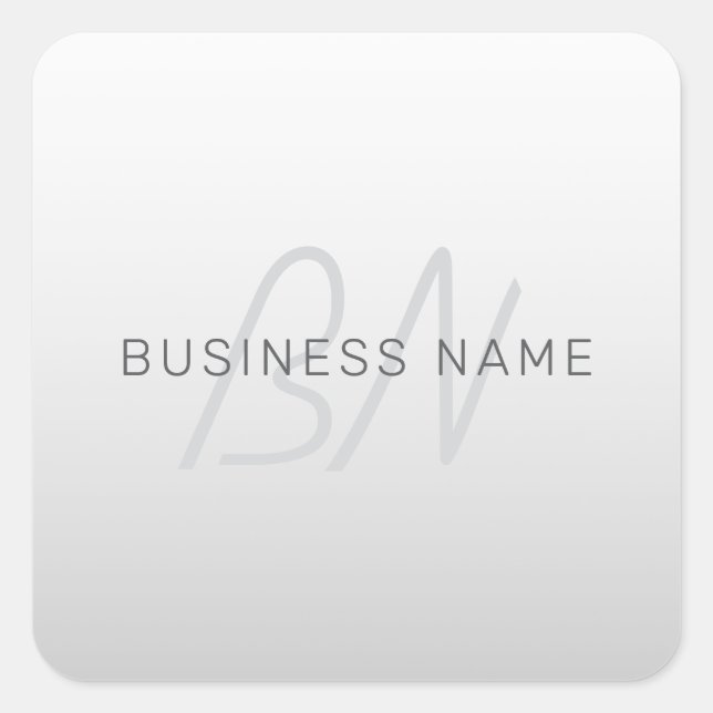 Bearbeiten von Text für Unternehmen, Gruß oder Nam Quadratischer Aufkleber (Vorderseite)