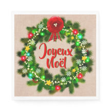 Bearbeiten von Textserviette für Tischjoyeux noël