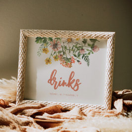 Bearbeiten von Wildblumen Poster