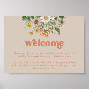 Bearbeiten von Wildblumen Poster