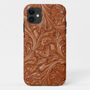 bearbeitetes Leder des Cowboy-Western-Landes Case-Mate iPhone Hülle