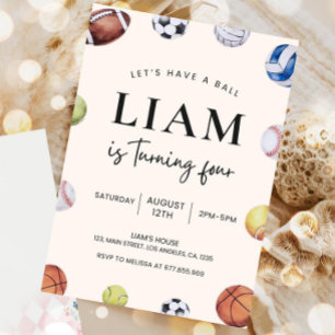 Bearbeitung von Sport zum Geburtstag Einladung, Ak Einladung