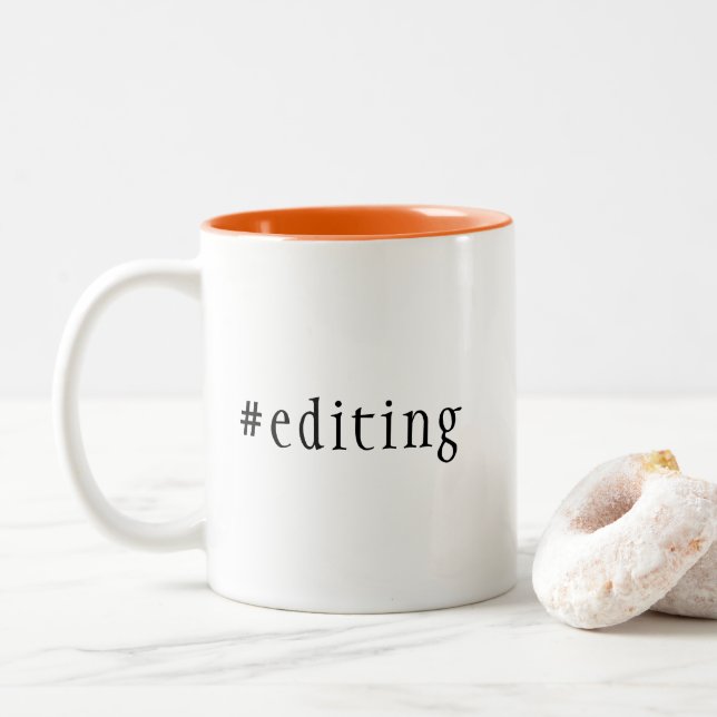 #Bearbeitung | Zweifarbige Tasse (Mit Donut)