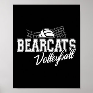 Bearcats Volleyball Zurück zur Schule Geist Poster