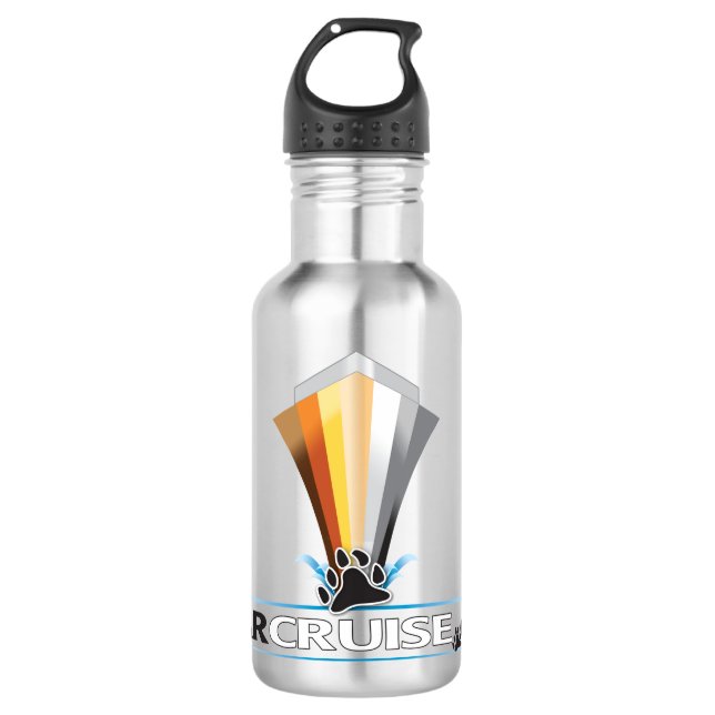 BearCruise.com Logo Wasserflasche (Vorderseite)