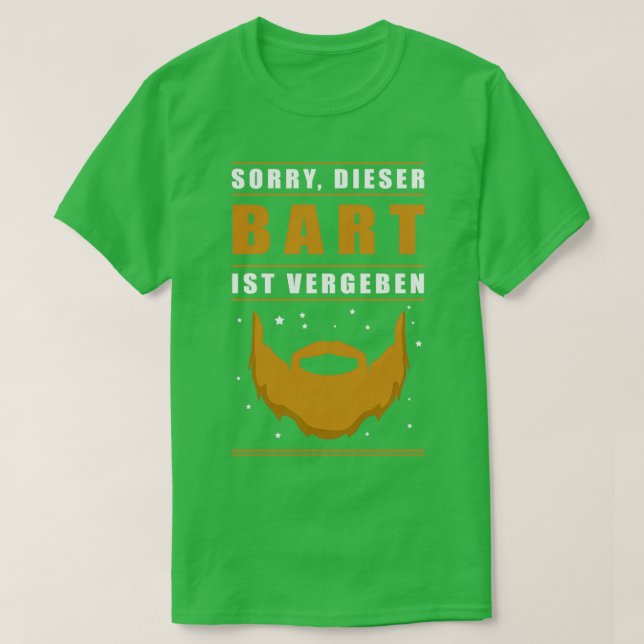 Beard Bearded Gift T-Shirt (Design vorne)