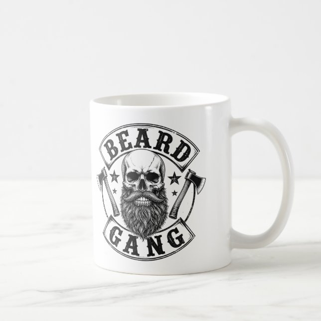 Beard Gang | Lustige Männer mit Bart & Bartliebhab Kaffeetasse (Rechts)