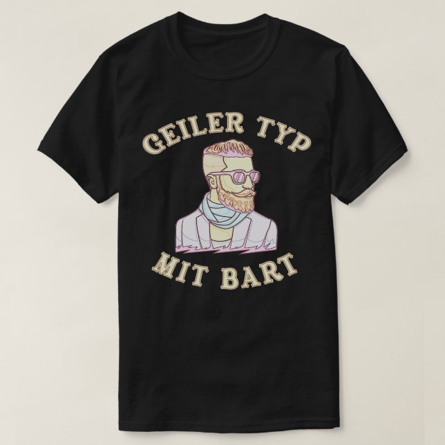 Beard Hipster Full Beard Beard Care 4 T-Shirt (Design vorne)