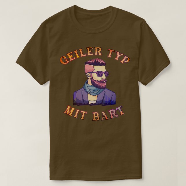 Beard Hipster Full Beard Beard Care Classic TShirt (Design vorne)