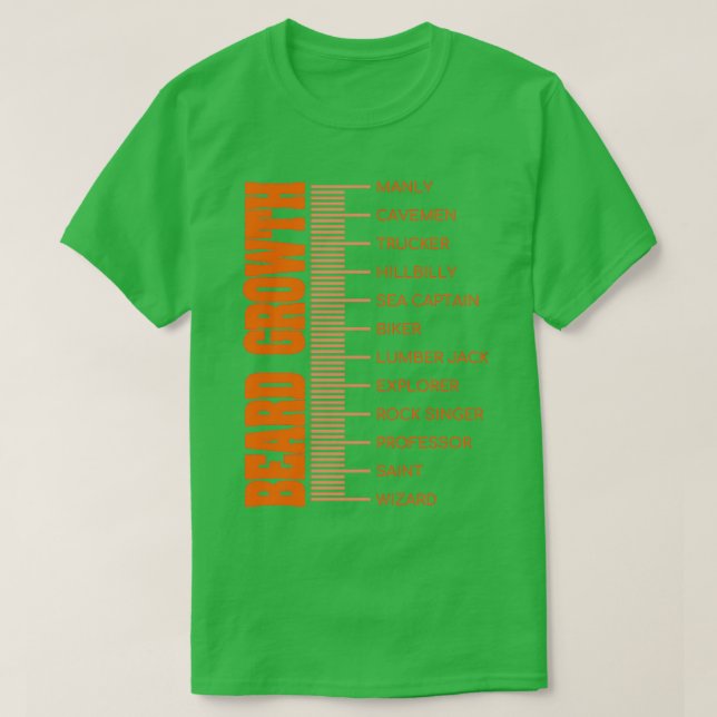 Beard LoverBeard ChartBard Growth Classic TShirt (Design vorne)