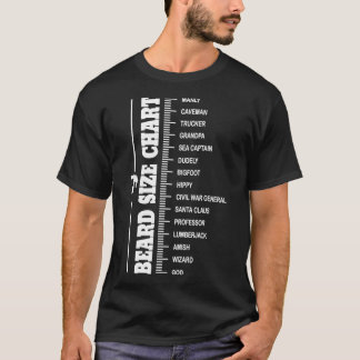 Beard Measurement Chart Beard 1 T-Shirt