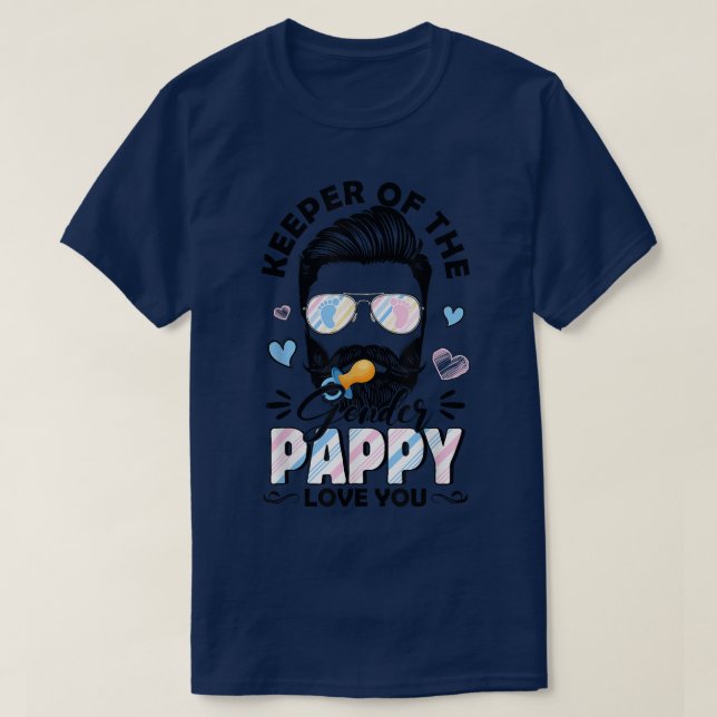Beard Men Hüterin der geschlechtsspezifischen Papp T-Shirt (Design vorne)