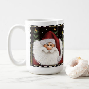 Beard mignonne Père Noël Noël Fêtes Café Mug