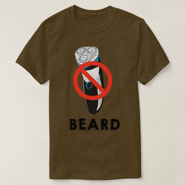 Beard No Razor Classic TShirt (Design vorne)