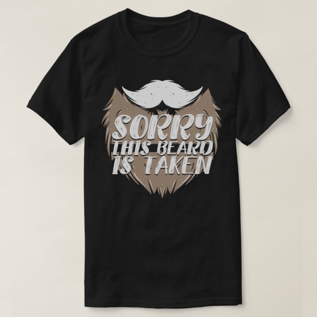 Beard World Beard Day Funny Gift Bart and Mustak T-Shirt (Design vorne)