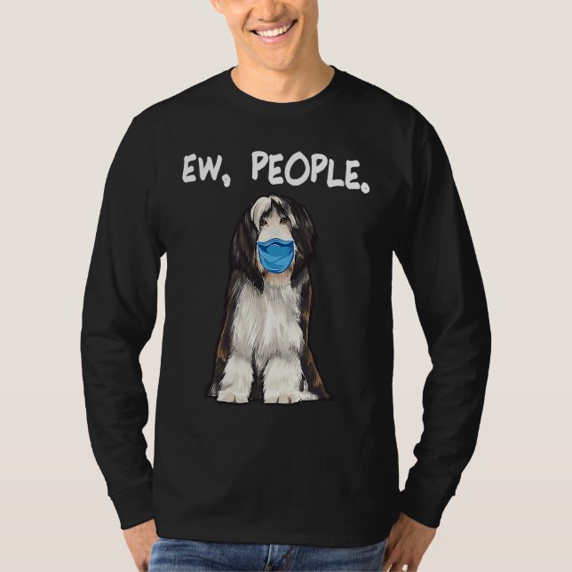 Bearded Colley Mask Holder T-Shirt (Vorderseite)