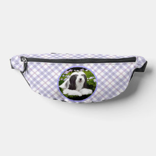 Bearded Collie Beardie Black Painting Niedliche Do Bauchtasche